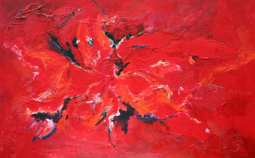 Schilderij Mijn dag is rood